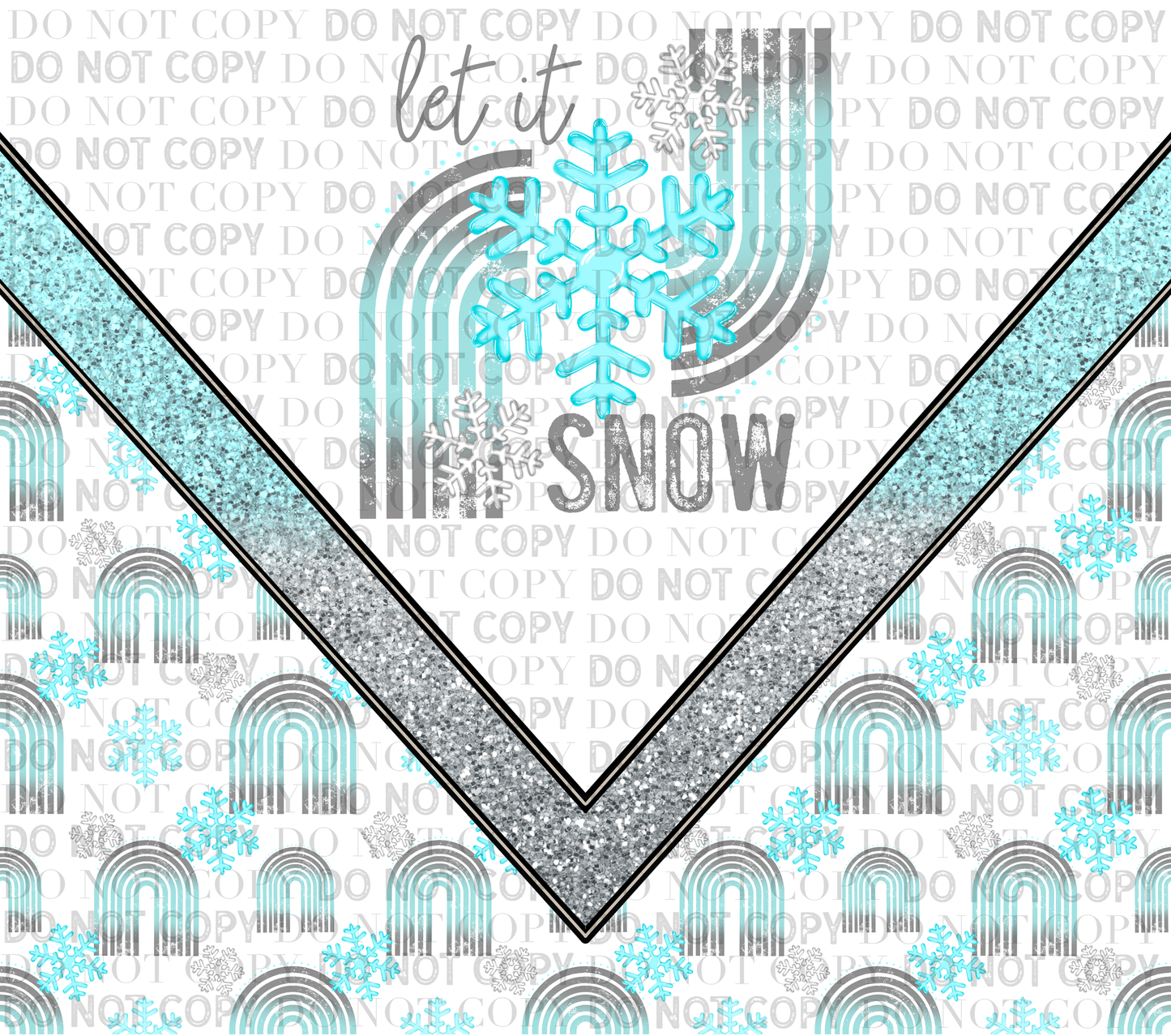 Let in Snow Tumbler Transfer
