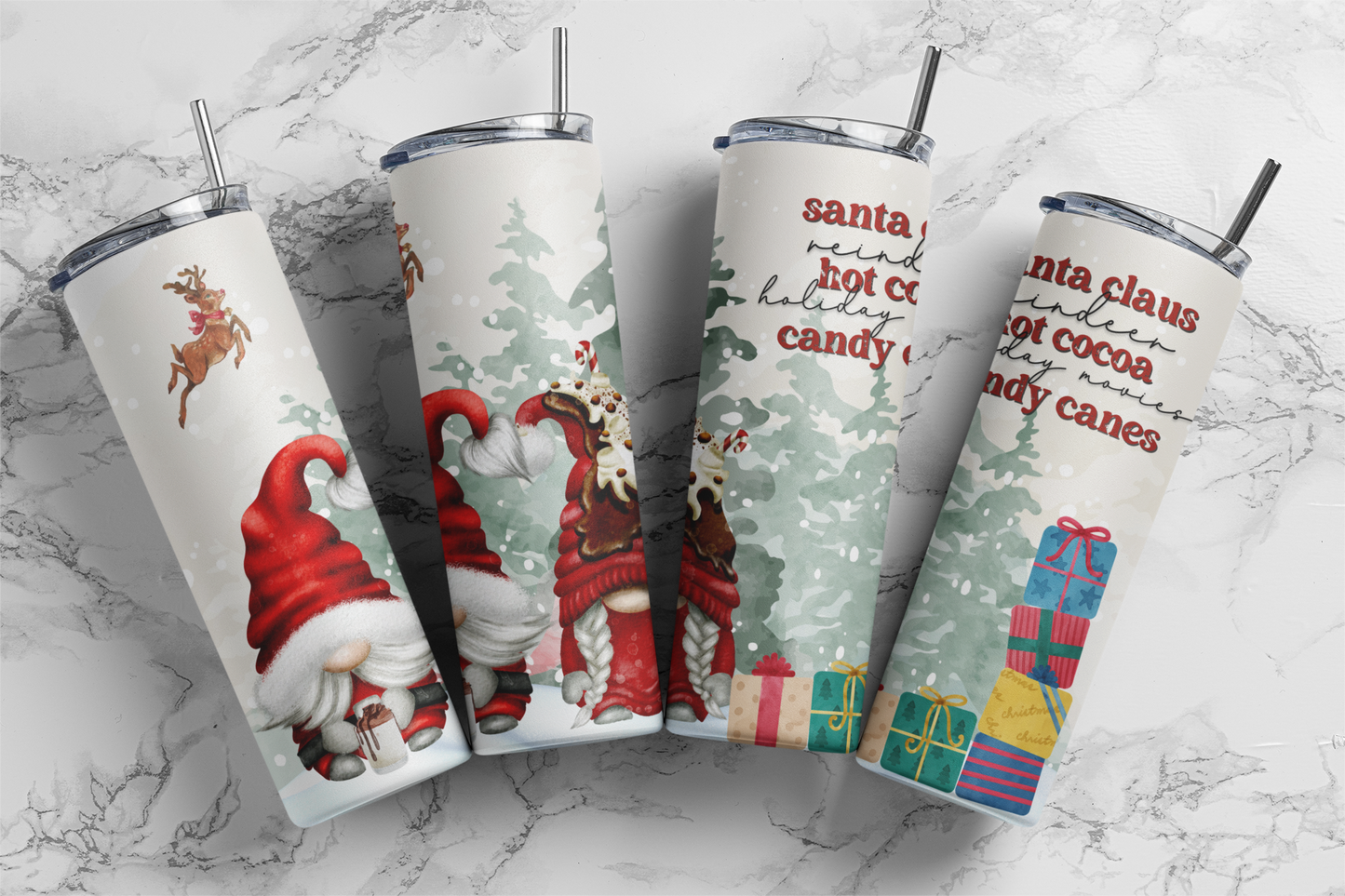 Santa Gnomes Tumbler