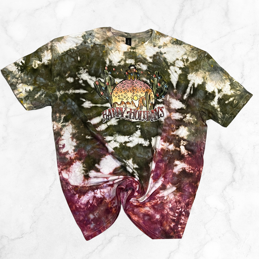 Happy Holidays Desert Tie Dye