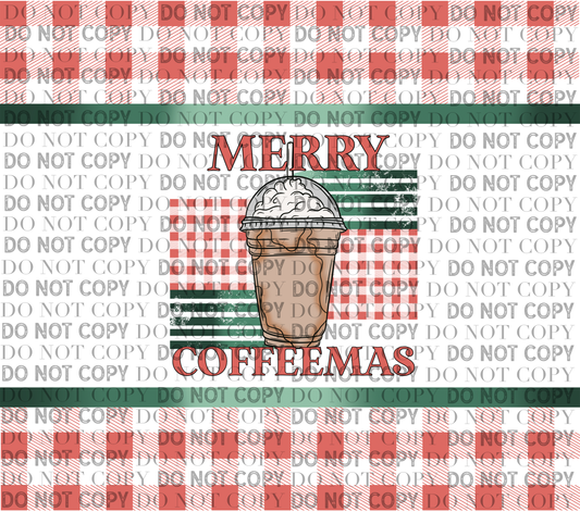 Merry Coffeemas Tumbler Transfer